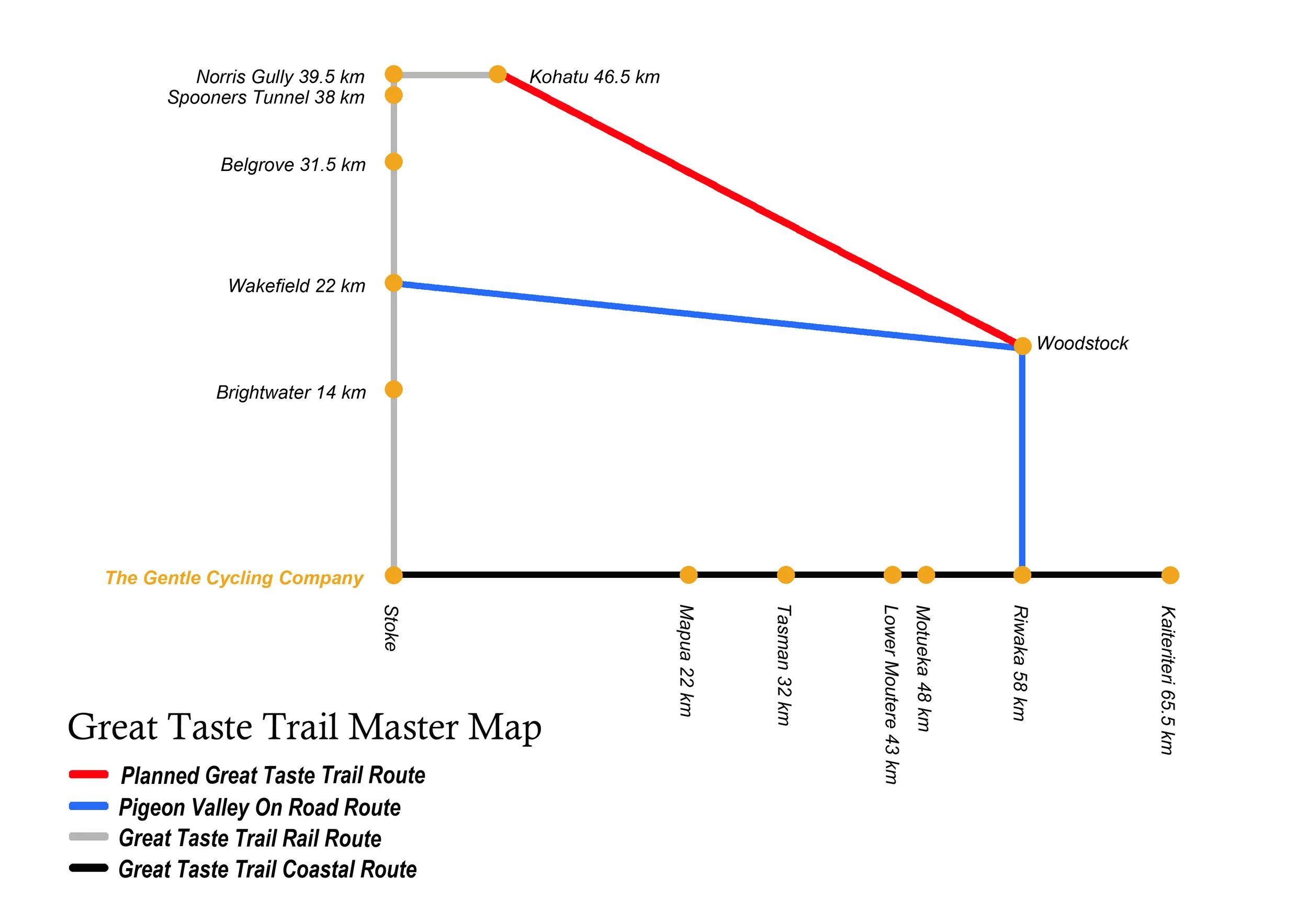 Great Taste Trail map
