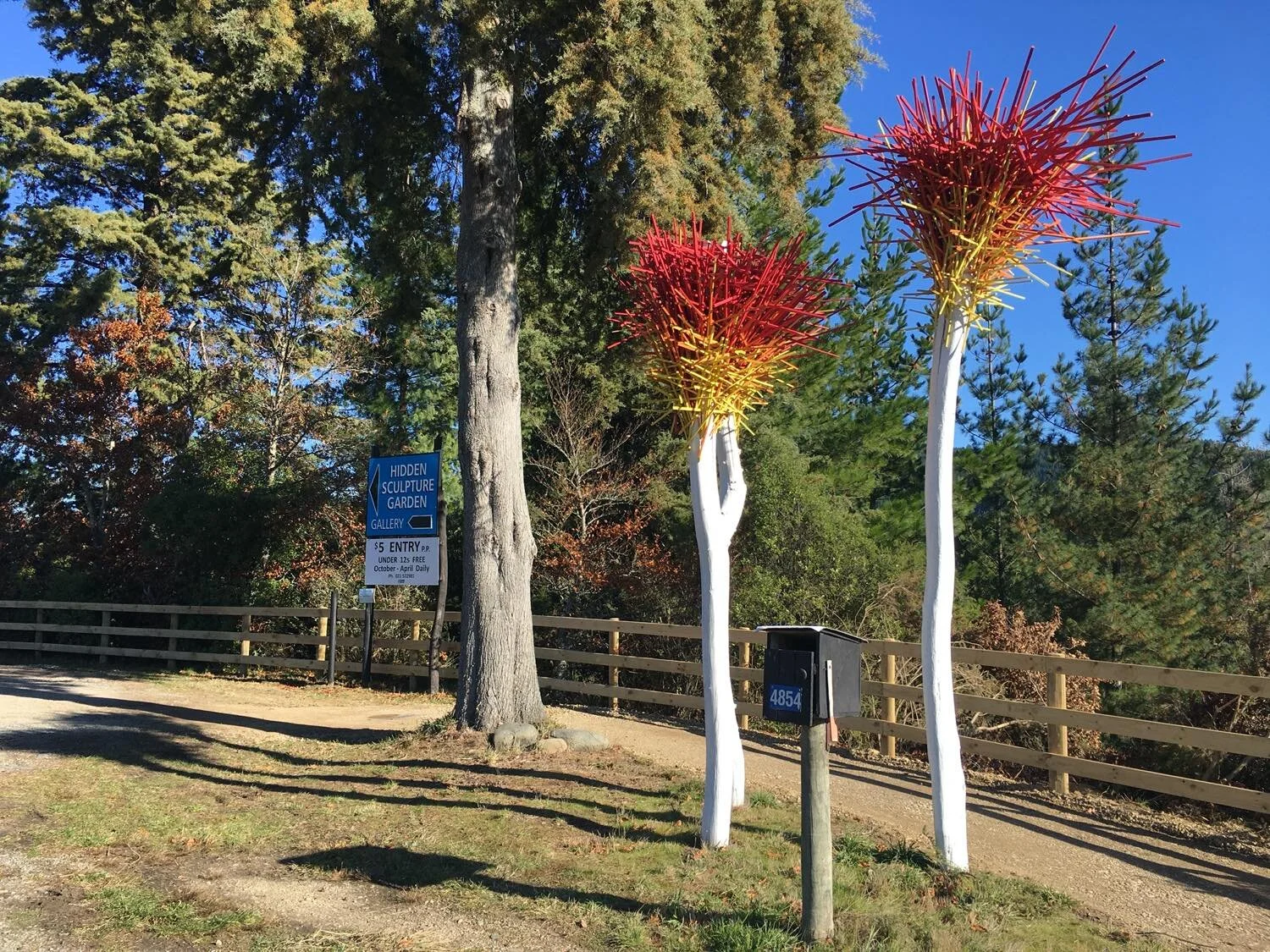 Hidden sculpture garden - trail surface