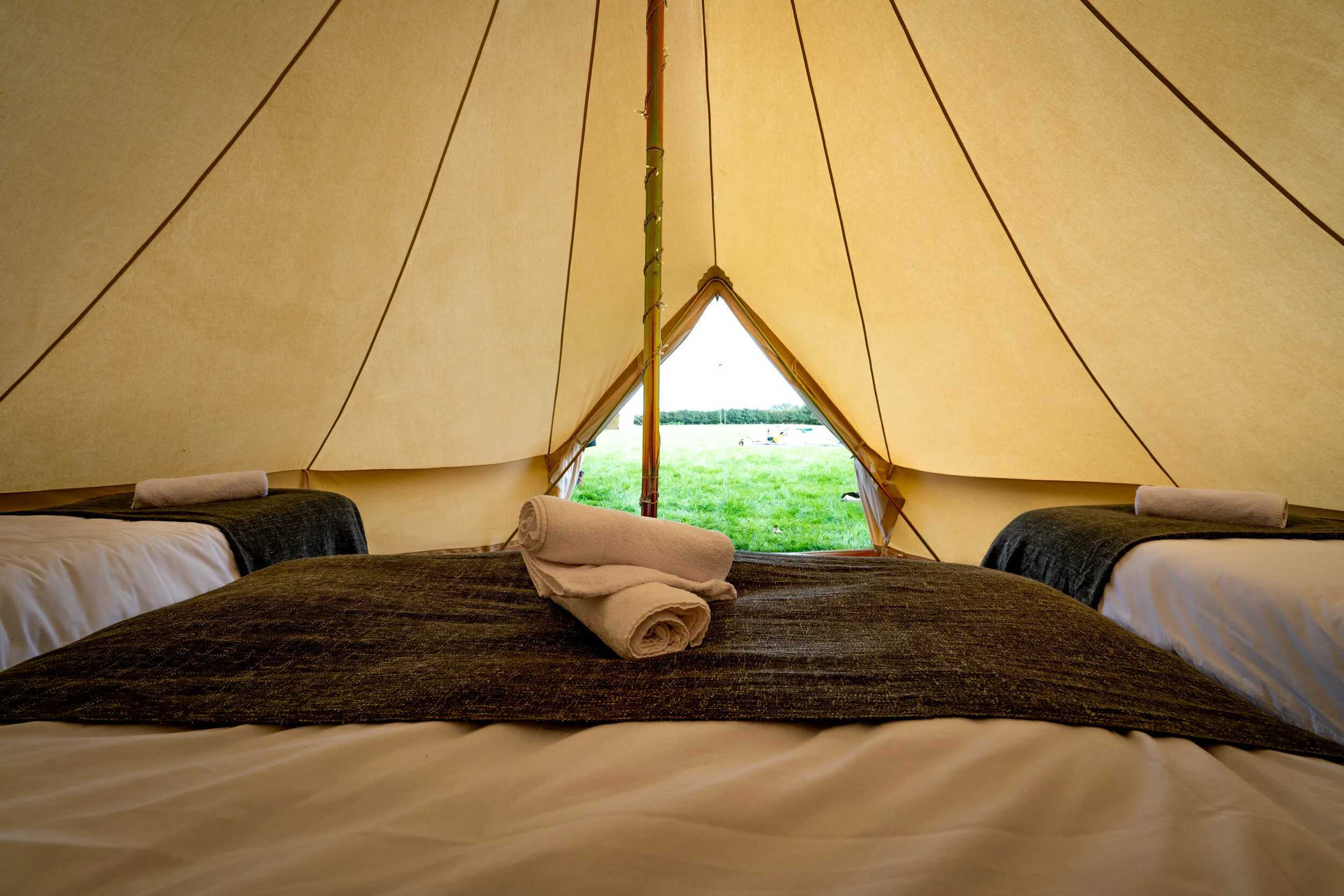 Luxury Bell Tents at Fields to fork