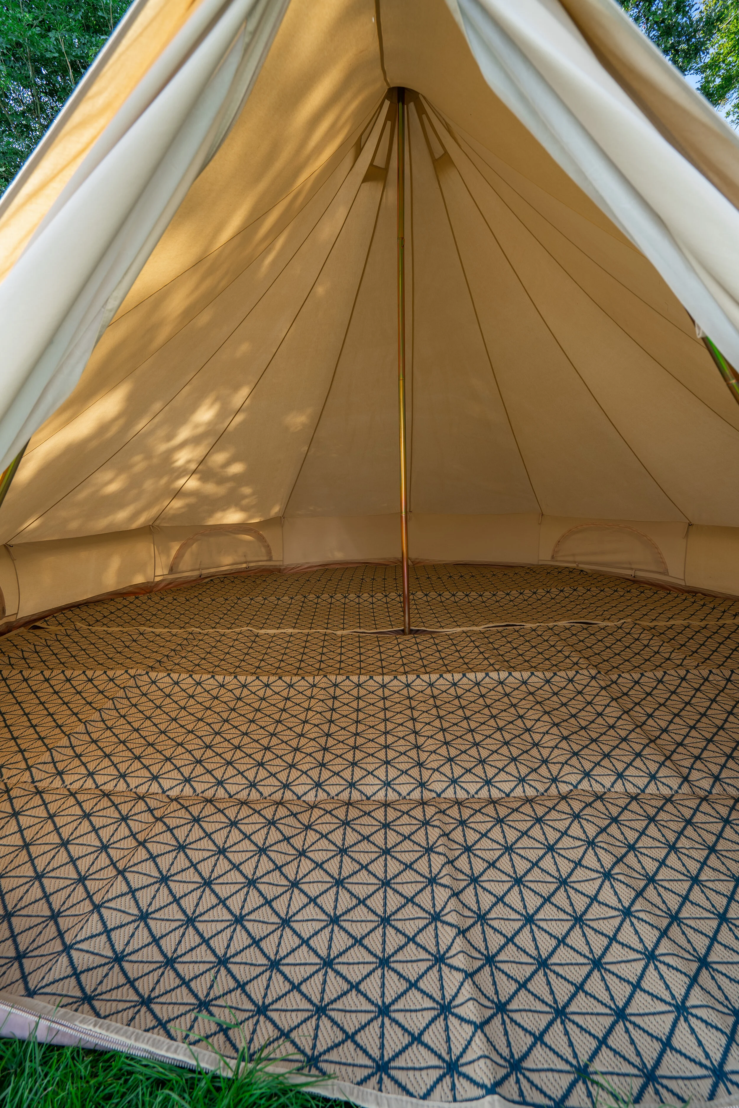 The Basic Bell Tent is an empty 4m bell tent for upto 4 people at
