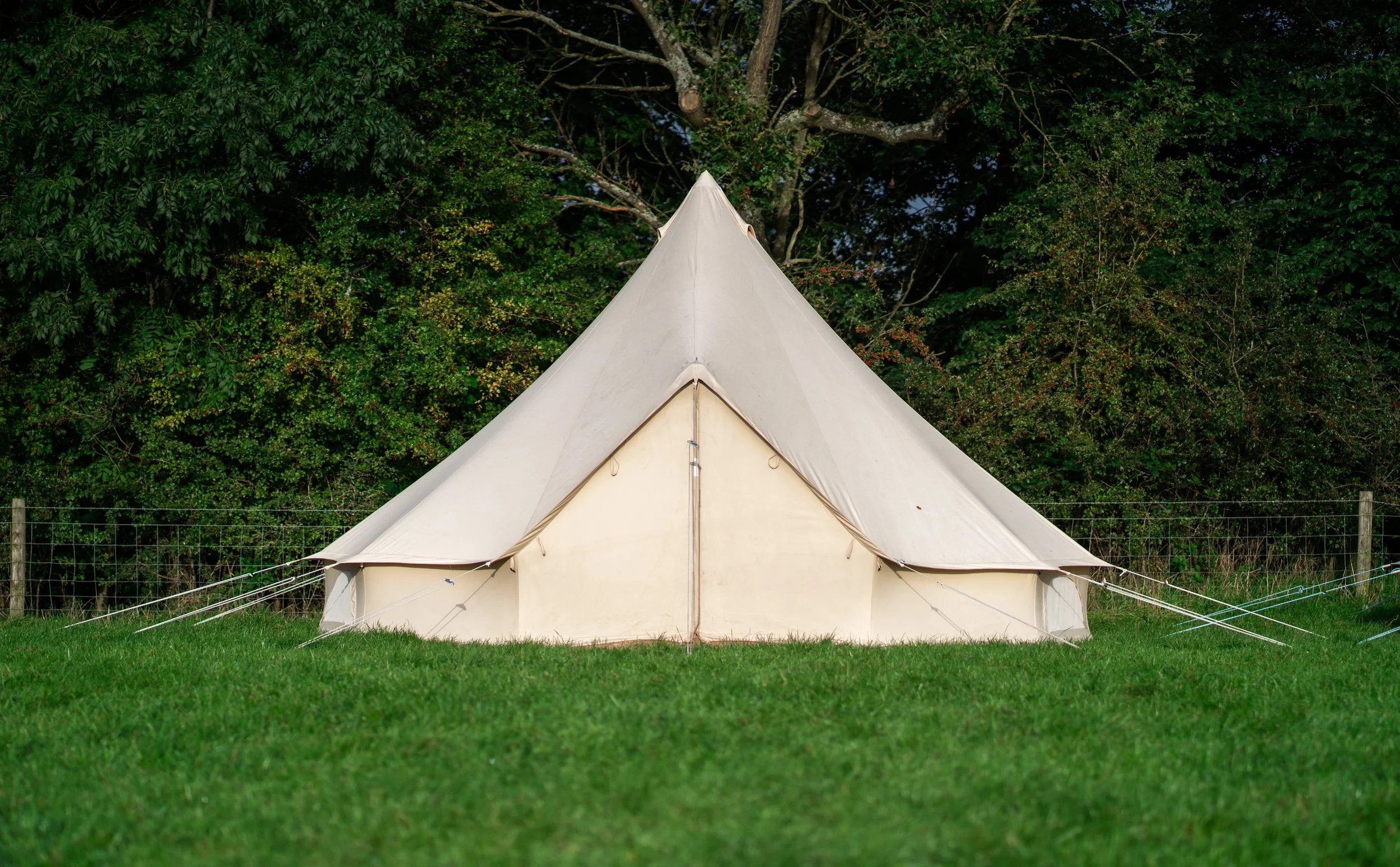 Classic bell tent at Fields to Fork