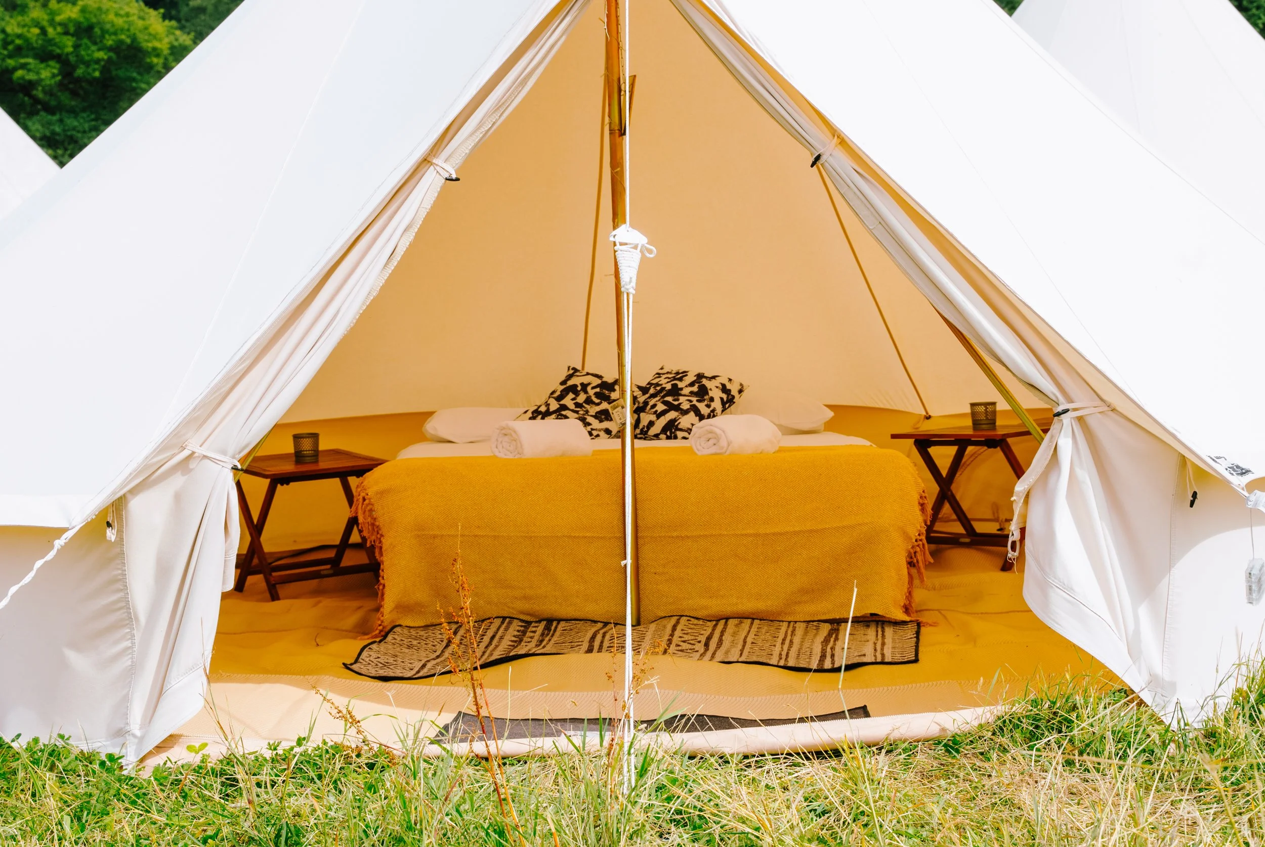 Luxury Bell Tent at Fields to Fork