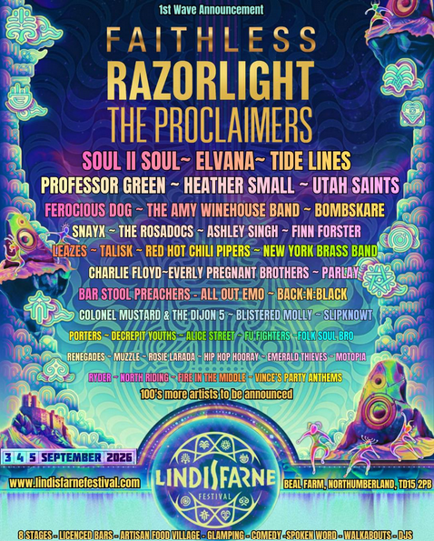 lindisfarne festival line up
