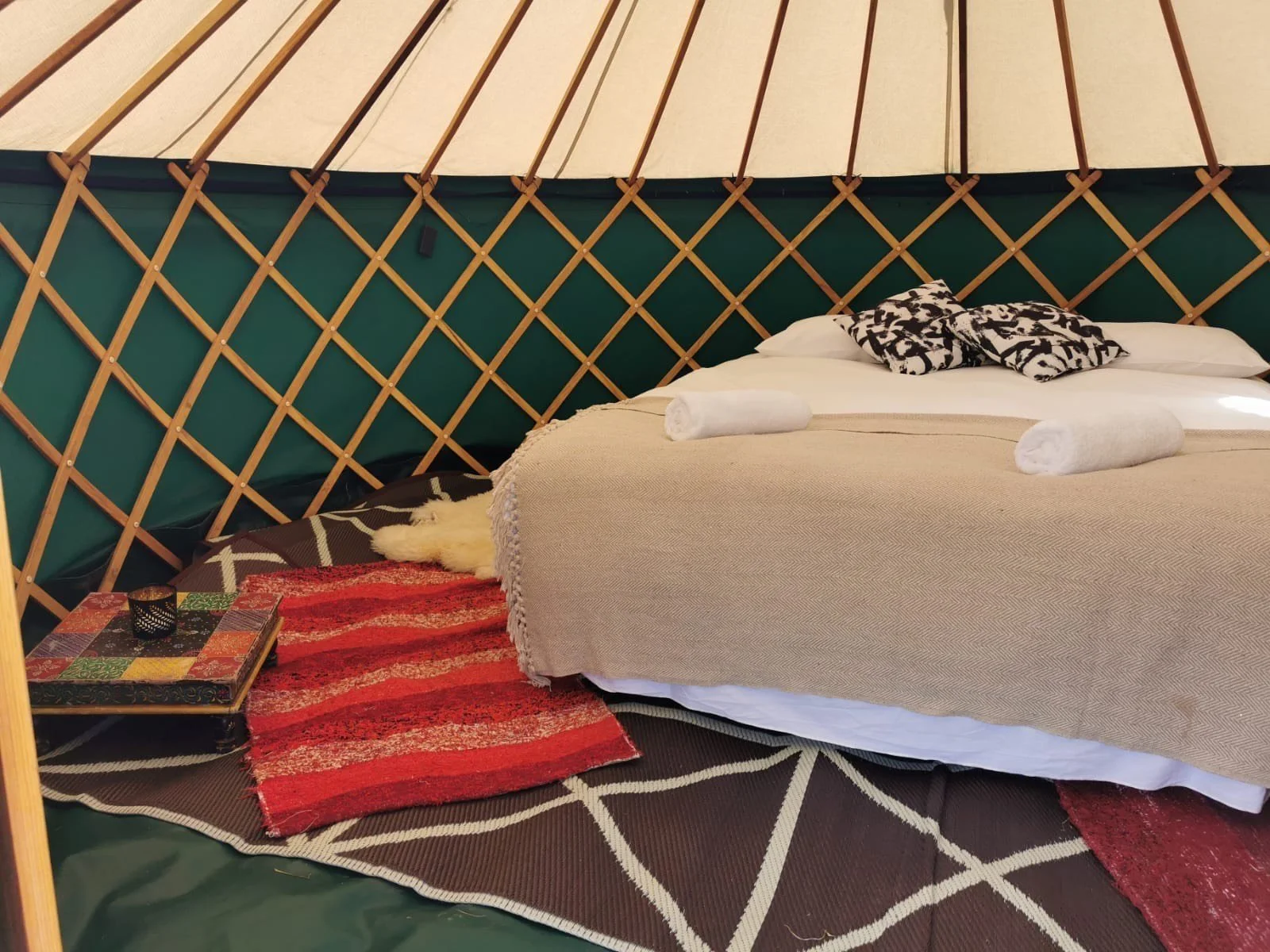 Lindisfarne luxury yurt camping