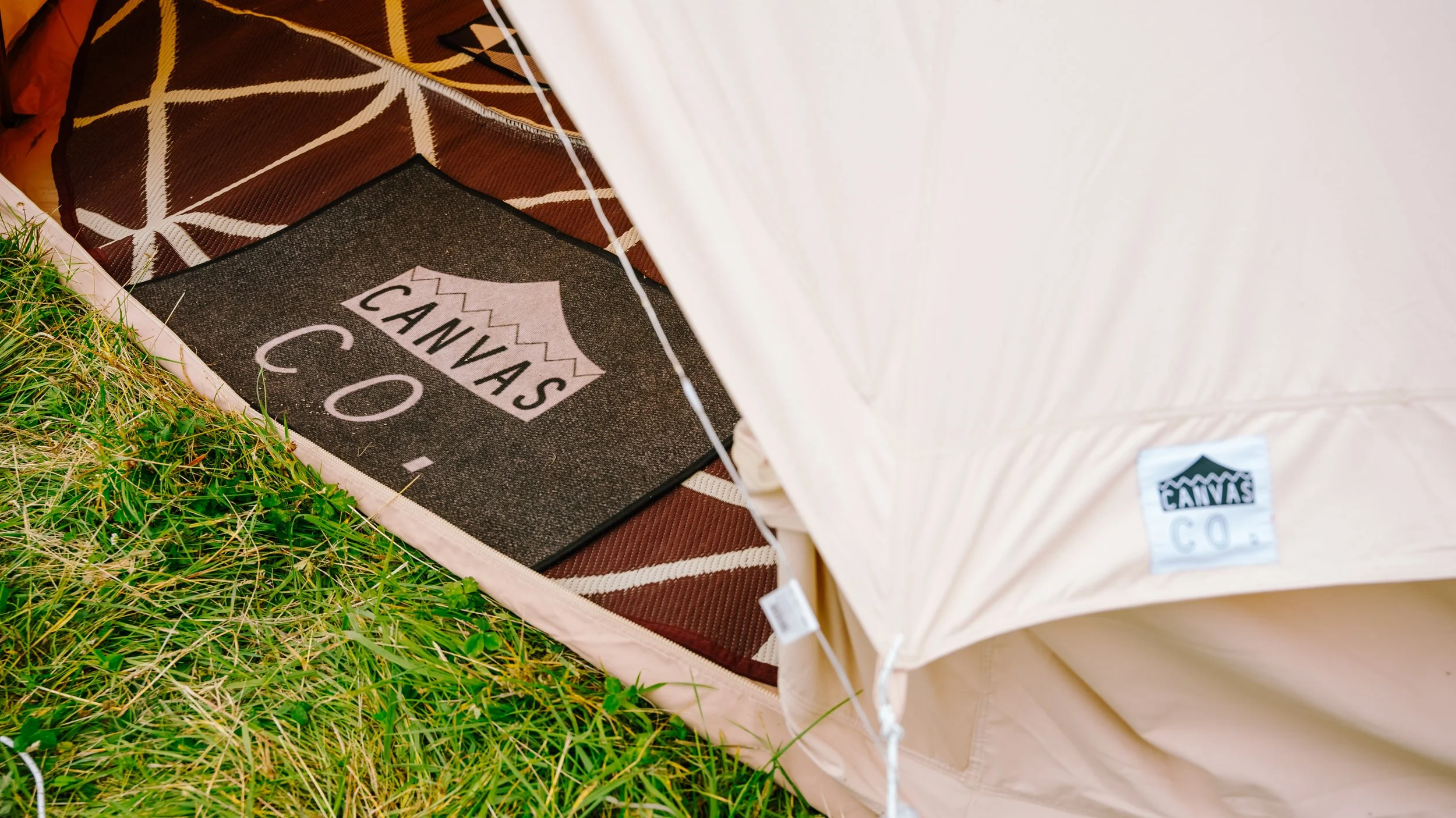 Bell tent glampng village for solo festival goer saftey