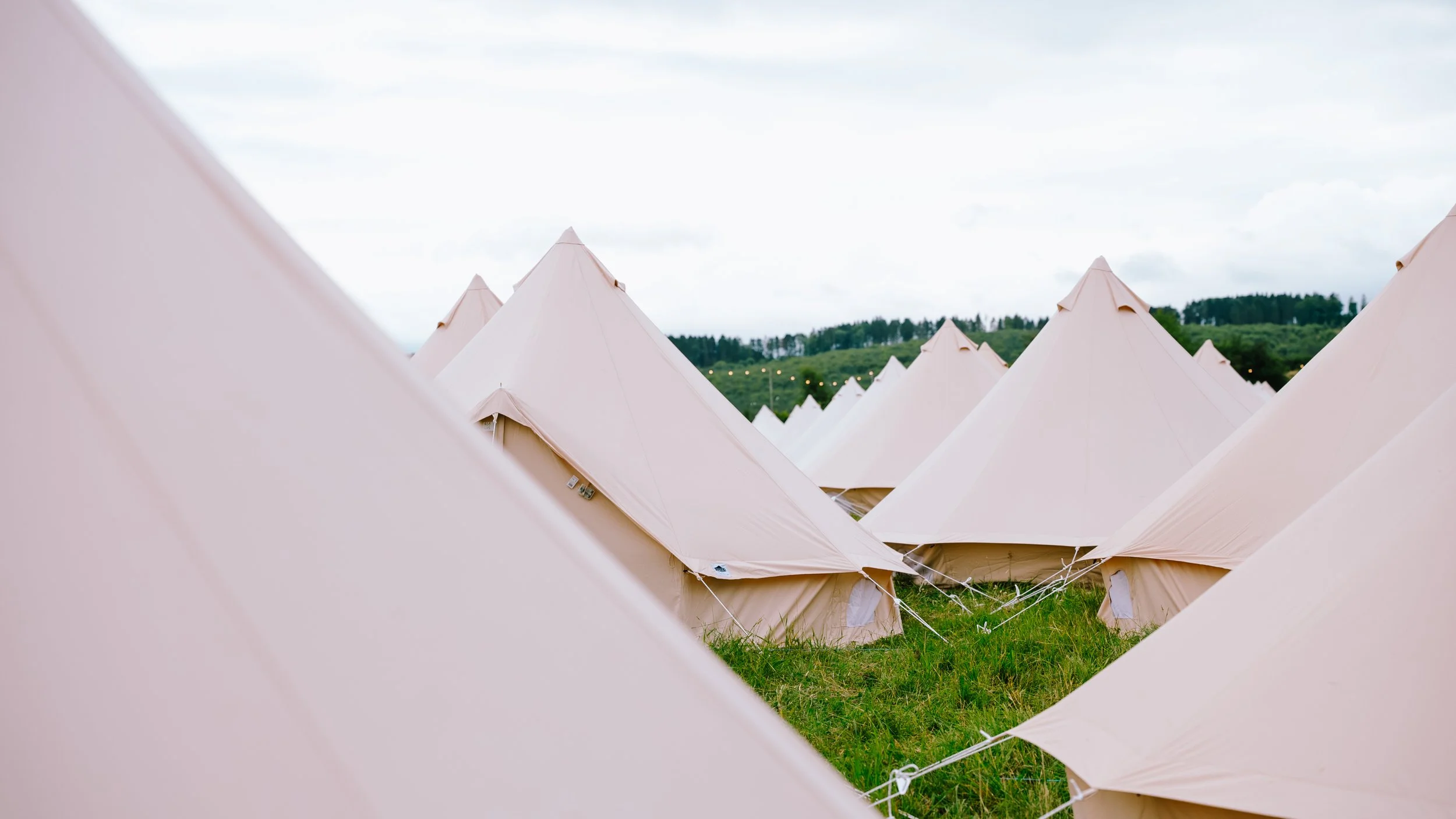 Canvas Bell tents at major uk festivals