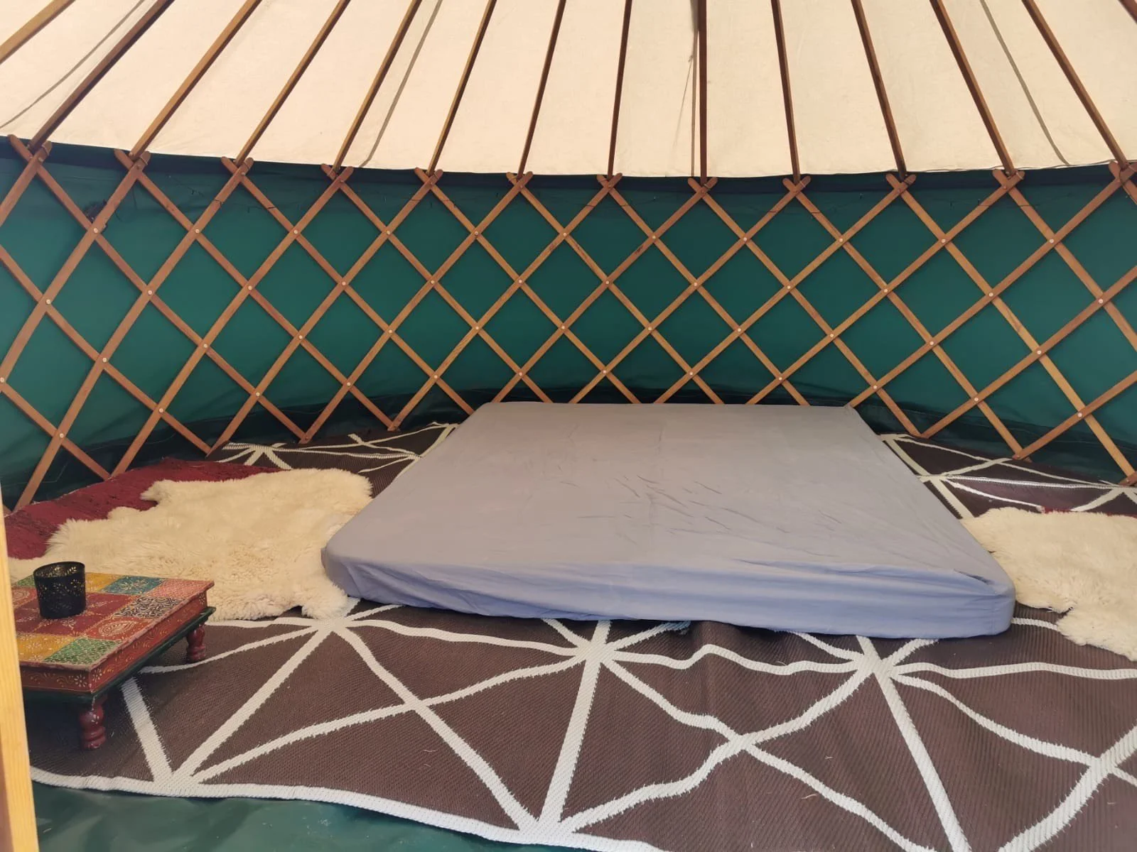 Classic yurt interior