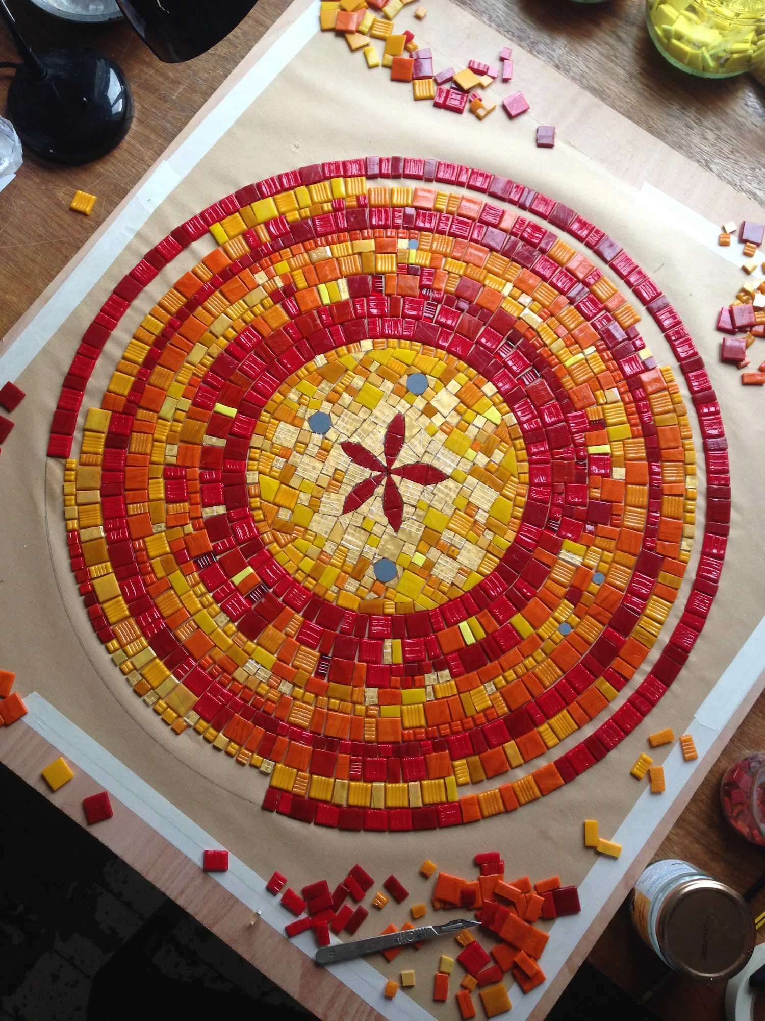 London mosaic wall commission
