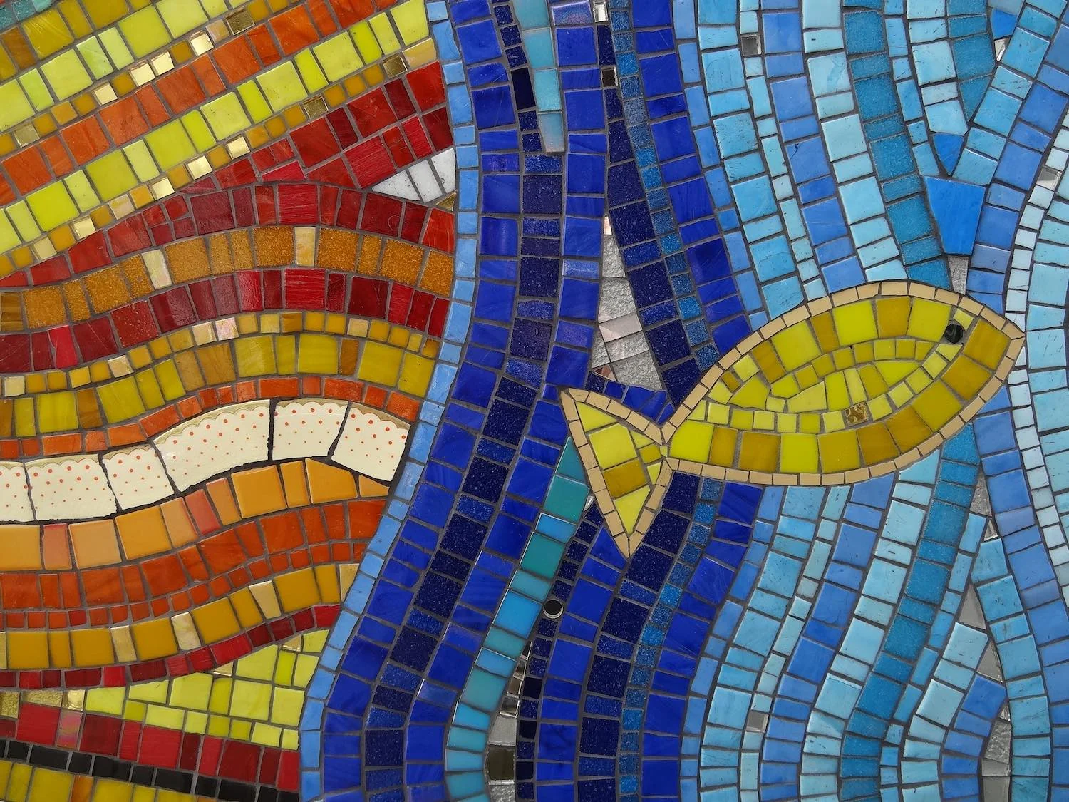 London mosaic wall commission