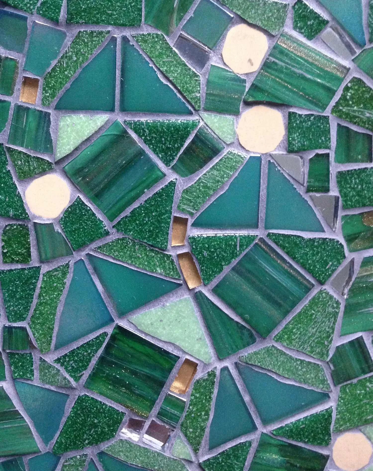 Mosaic mermaid tail - detail