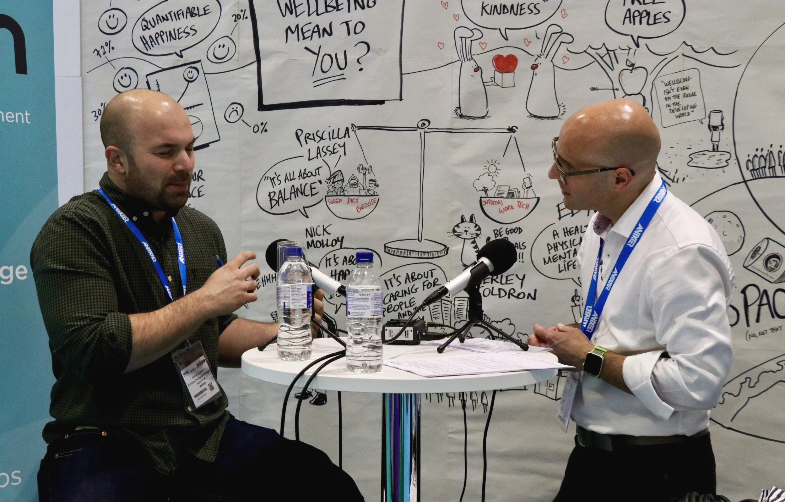 Ian in discussion with Nextbike UK’s Sam Coldham