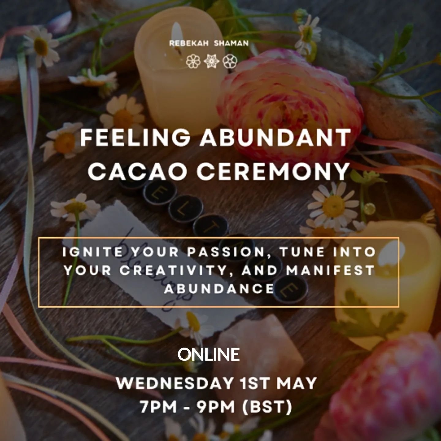 ☕ Join us today May 1st for our online Feeling Abundant Cacao Ceremony with our founder @rebekah_shaman This Cacao Ceremony is perfect for anyone who is seeking to unlock their full potential and step into a state of abundance.

✨Ceremony details:

T