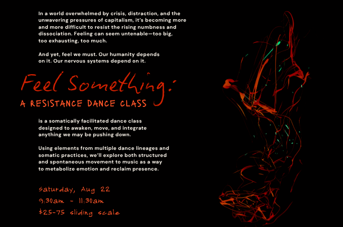 feel Something: a resistance dance class