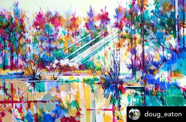 Repost from @doug_eaton Latest commission: Meadowcliff Pond, acrylic on canvas, 91 x 61cm 
Ref: 019-008 To discuss a potential commission please feel free to email doug@dougeaton.co.uk &bull;
&bull;
&bull;
#acryliconcanvas #acrylicpainting #forestofd