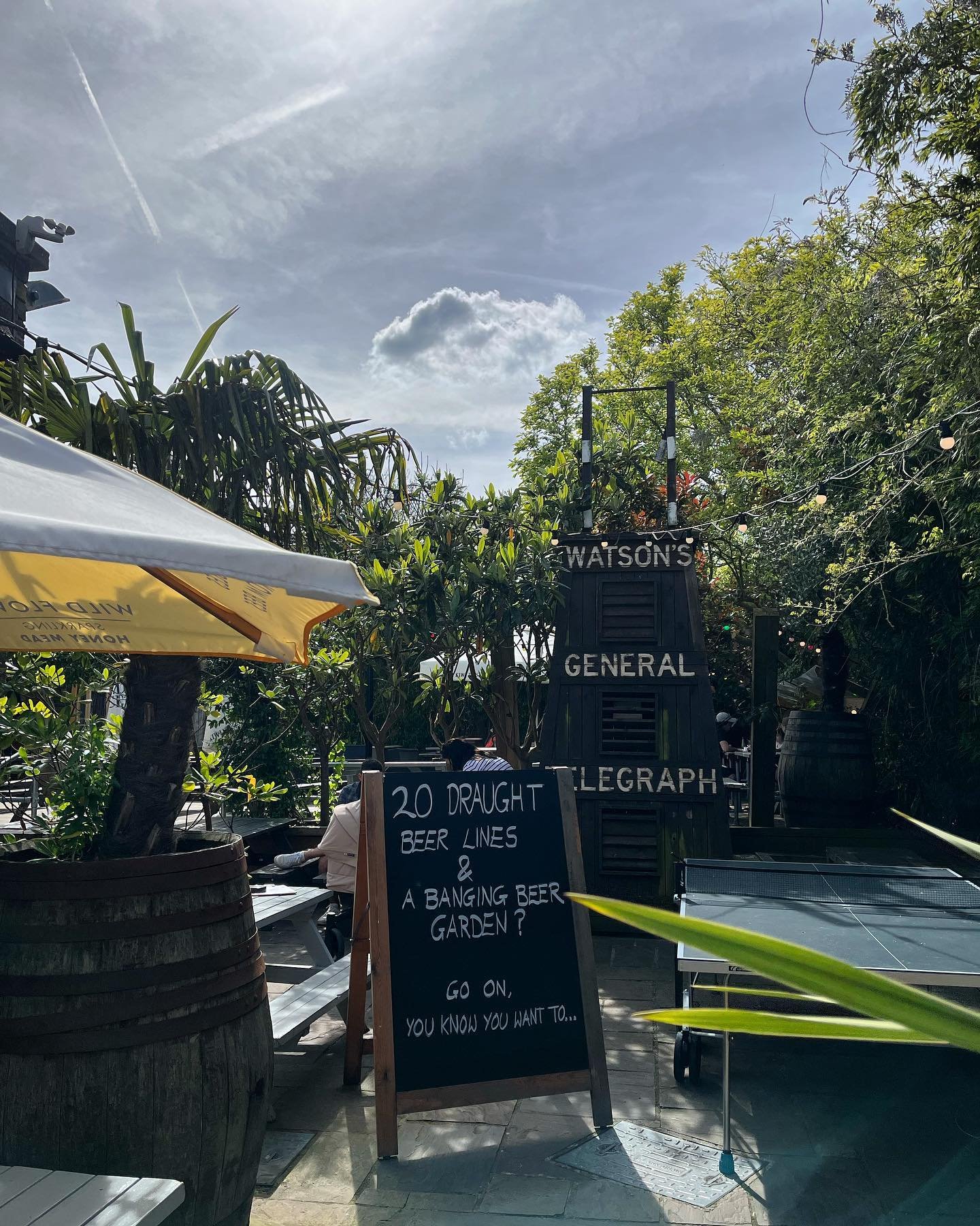 Sun&rsquo;s out&hellip; where else would you want to be? 🌞🍺 #beergarden #sun #eastdulwich