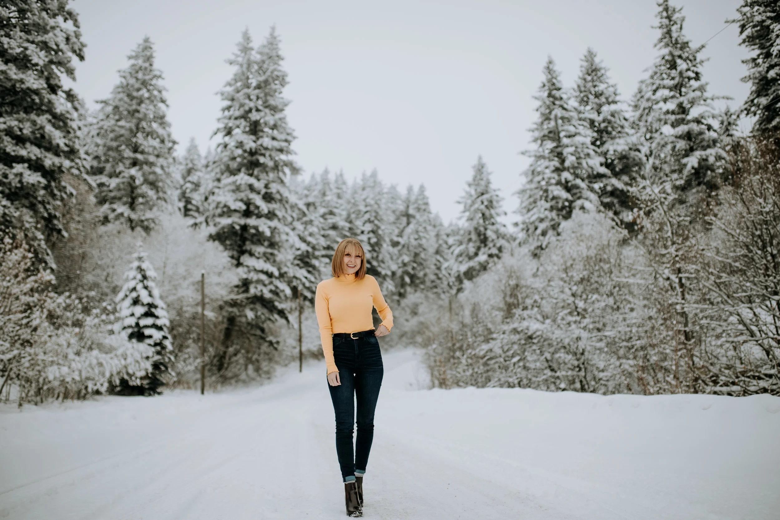 Senior session in the snow!