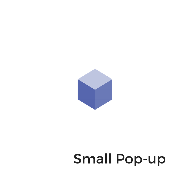 Small pop-up