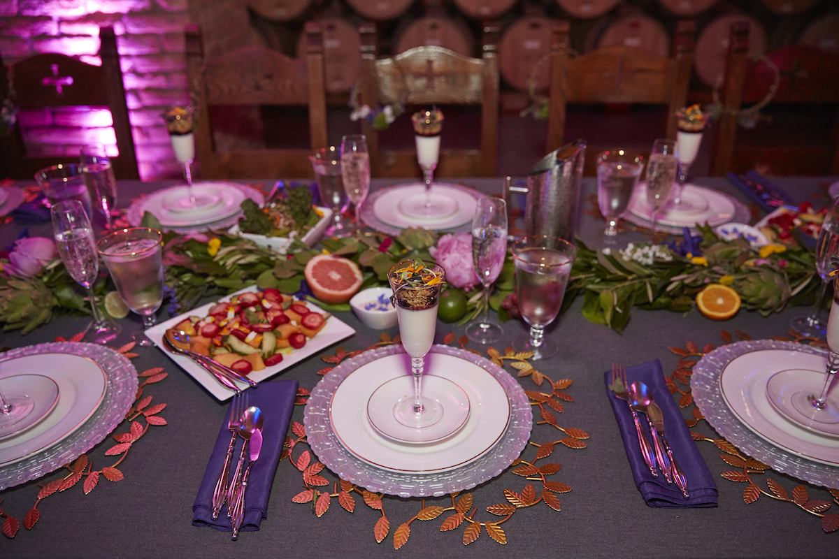 Three star Michelin Chef Shawn Gawle made us breakfast. Served on beautiful place settings by Hensley with mocktails by Seedlip .