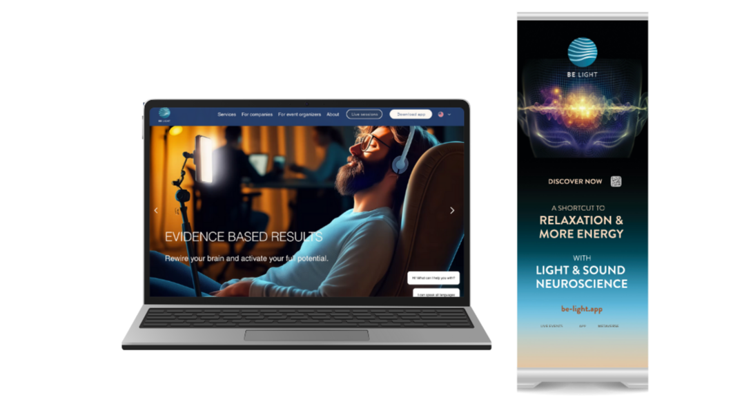 BE LIGHT Website and Banner