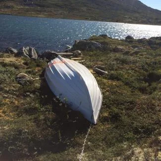 Båt på Mjogsjøen