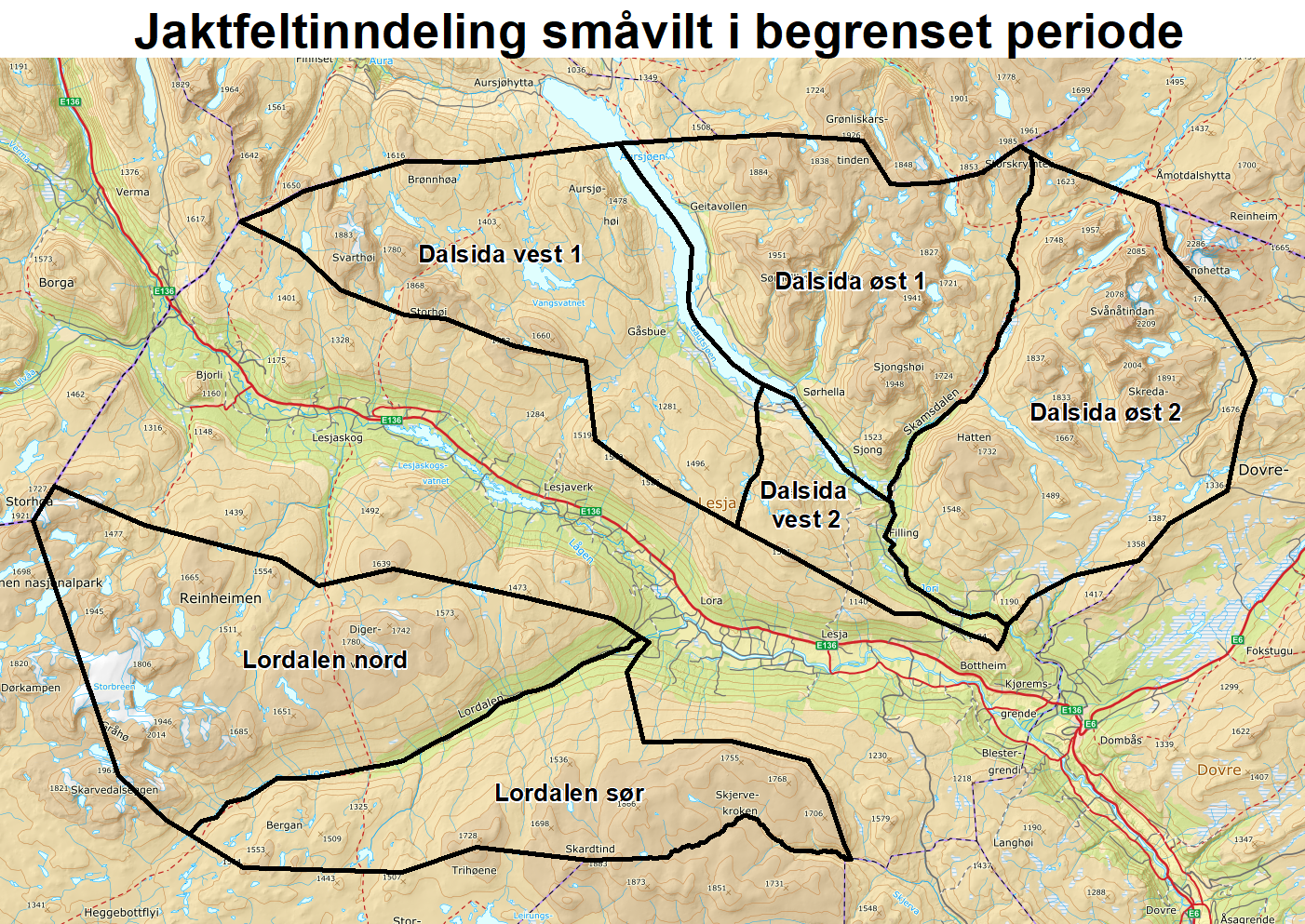 Ledige jaktkort i Begrenset periode for utenbygdsboende