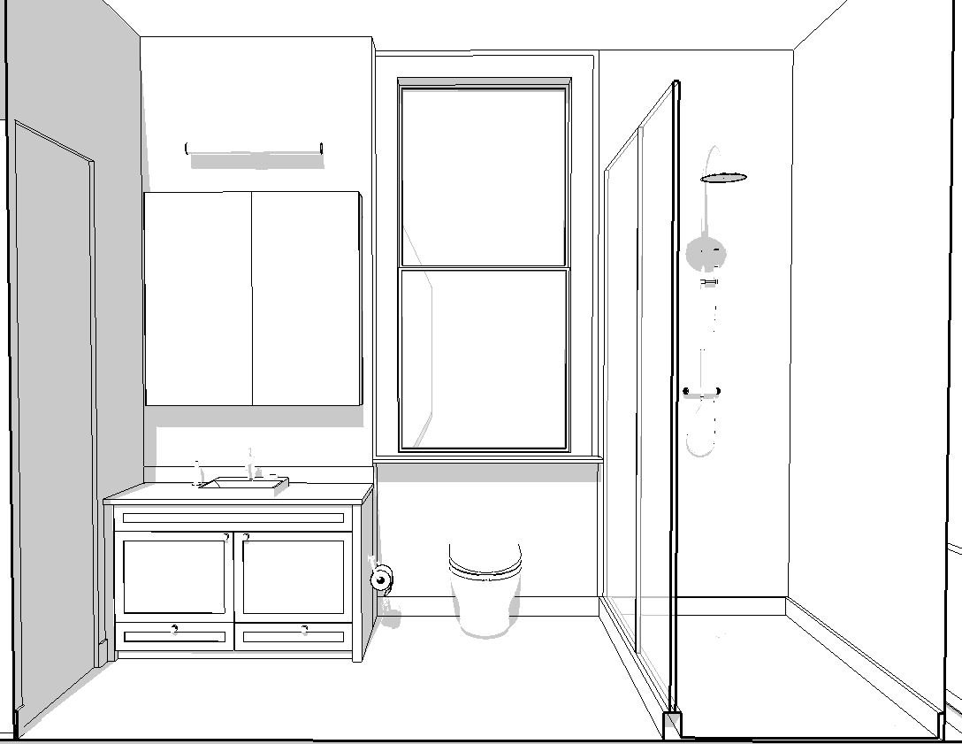 Bathroom2 - Perspective West Elevation - BW - 08102015.JPG
