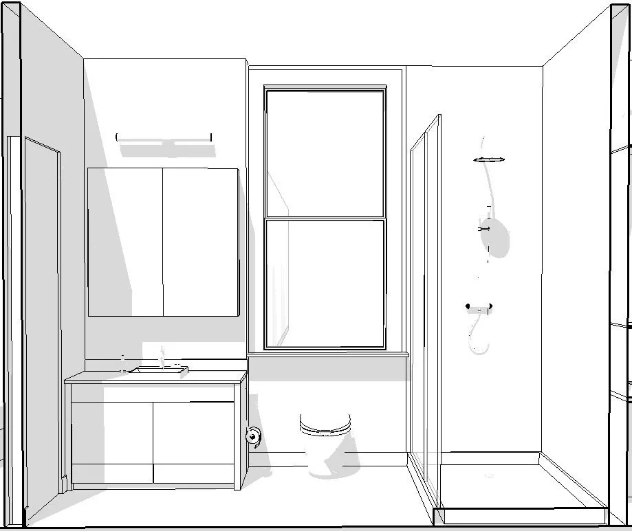 Bathroom2 - Perspective West Elevation - BW - 08082015.JPG
