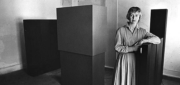 Anne Truitt in the studio
