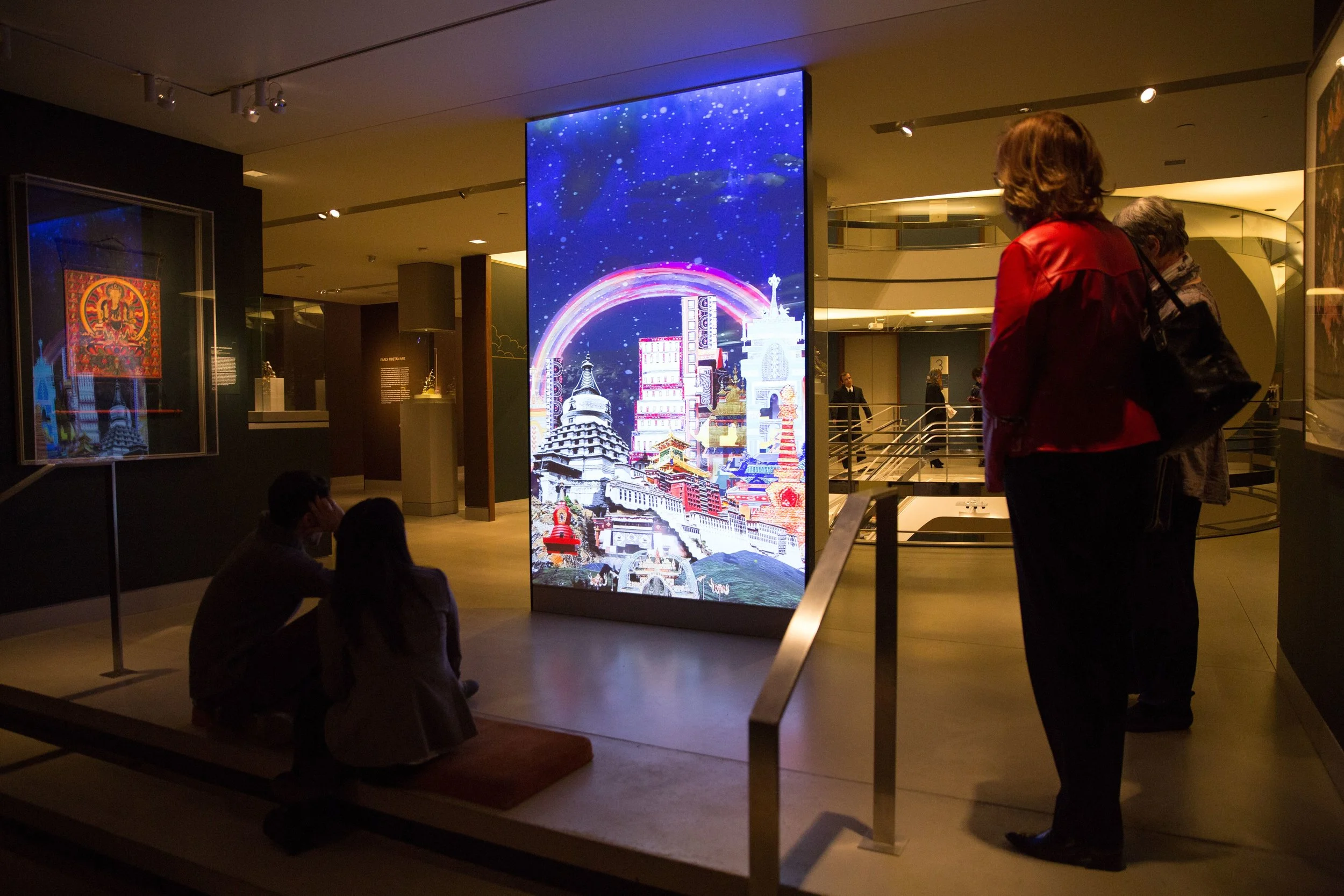 Chitra Ganesh; Metropolis ; 2018; digital animation; one minute; dimensions variable; courtesy of the artist, animated and developed with the STUDIO, NYC. Image courtesy of Asya Danilova.