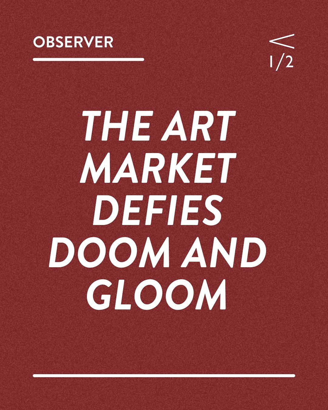 We were honored to be mentioned in @observer as one of the highlights of @futurefairs this year. 

Elisa Carollo writes, &ldquo;Female artists and narratives dominate the fair this year, complemented by the talk series, Matronage Salon by Less Than H
