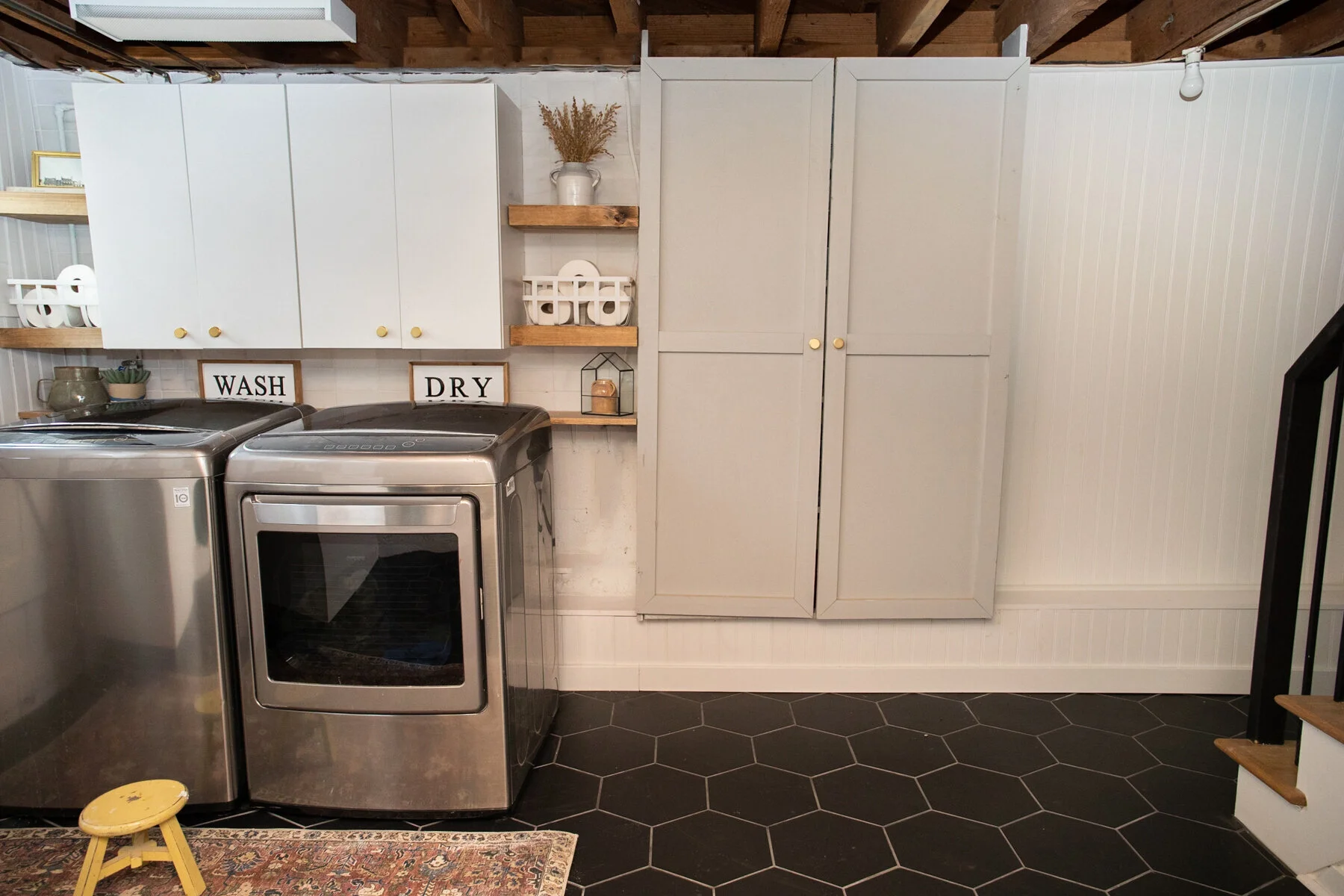 Before/After: Basement Laundry Room Renovation!