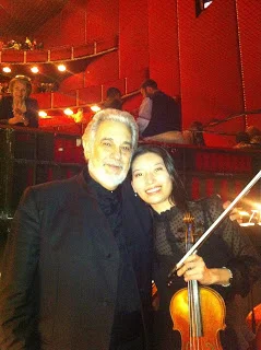 with Maestro Domingo at intermission