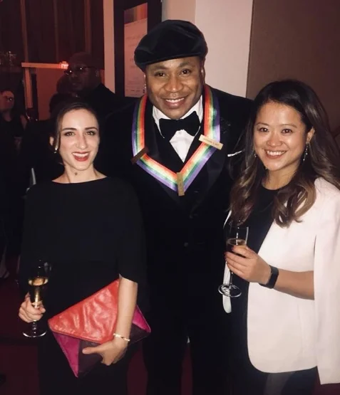 KCOHO musicians Ally Goodman and Wei-Ping Chou with 2017 Kennedy Center Honoree LL Cool J