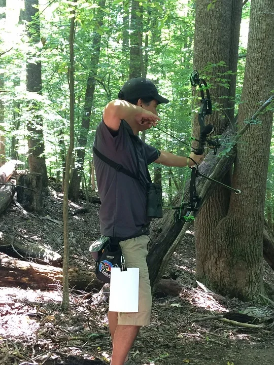  Bob competing at the 2017 VA State 3D Archery Tournament