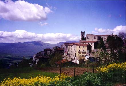 Our ancient village of Cercemaggiore in the mountainous central region of Italy.