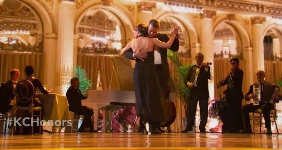 Performing the tango Por Una Cabeza for the Al Pacino tribute at the Kennedy Center Honors in 2016.