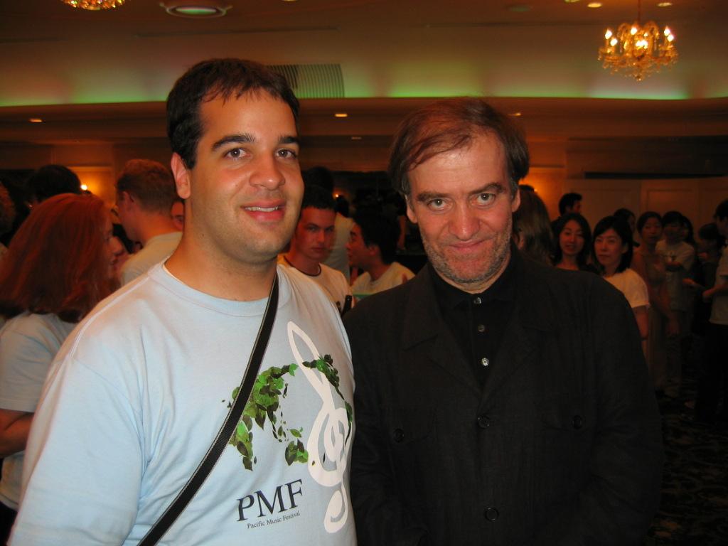 with Valery Gergiev, Japan, 2004