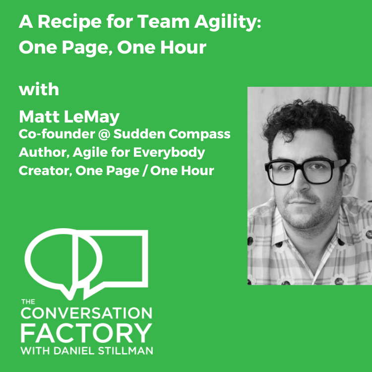 A Recipe for Team Agility: One Page, One Hour
