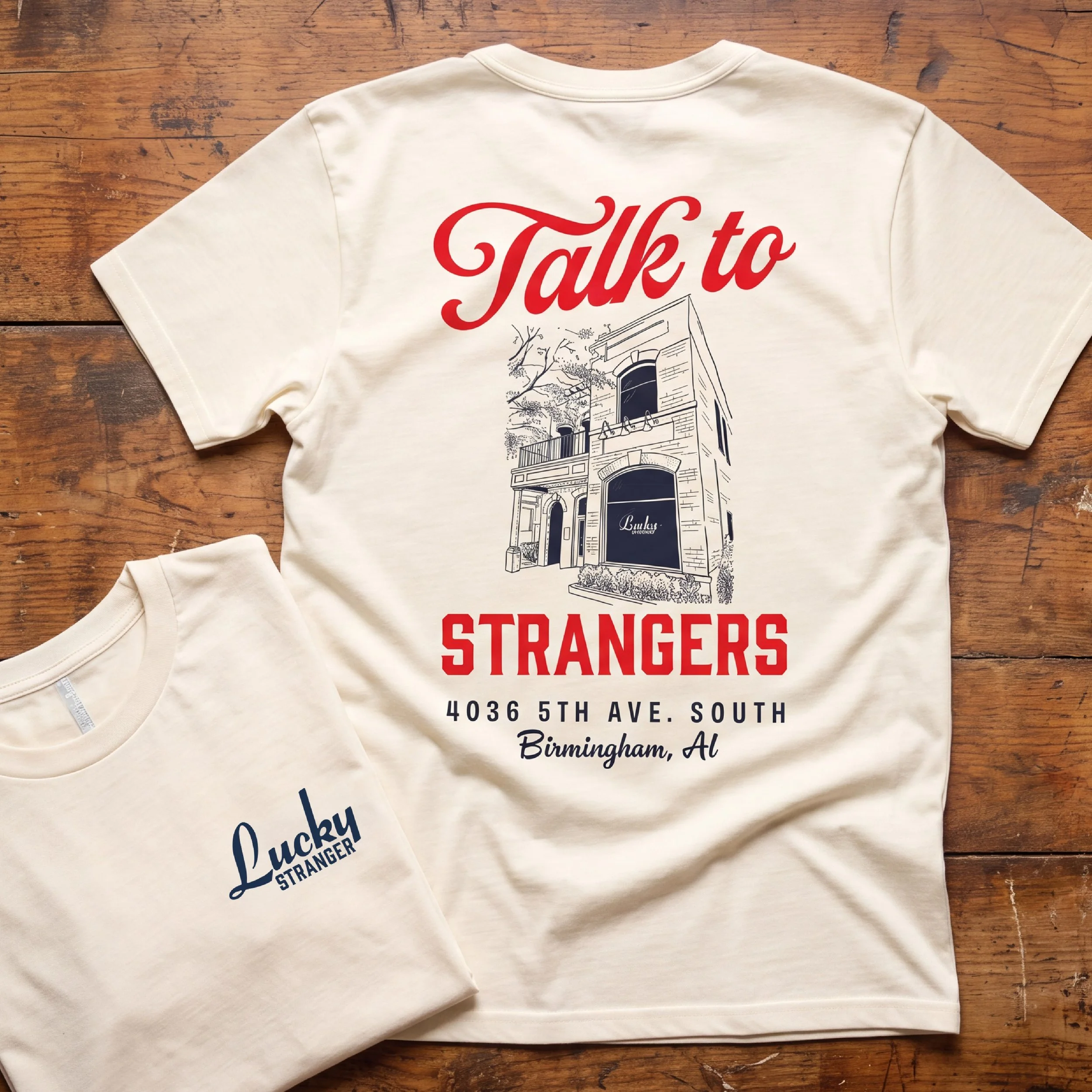 Lucky Stranger merch: Talk to Strangers Tee