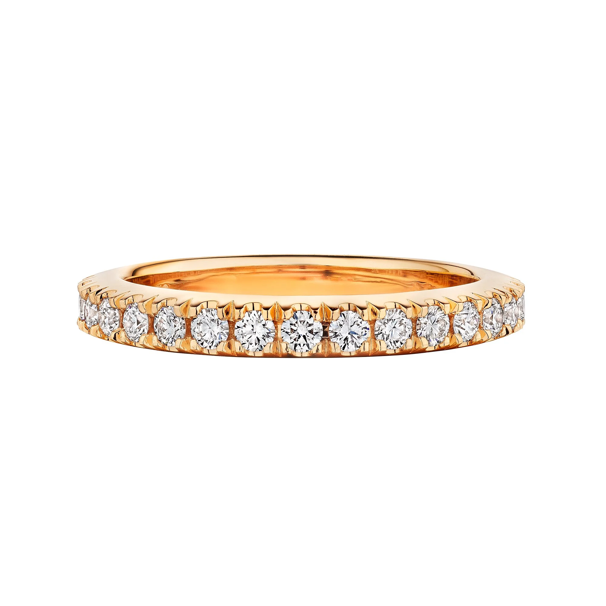 Jochen Pohl Diamond Rose Gold Eternity Band Ring