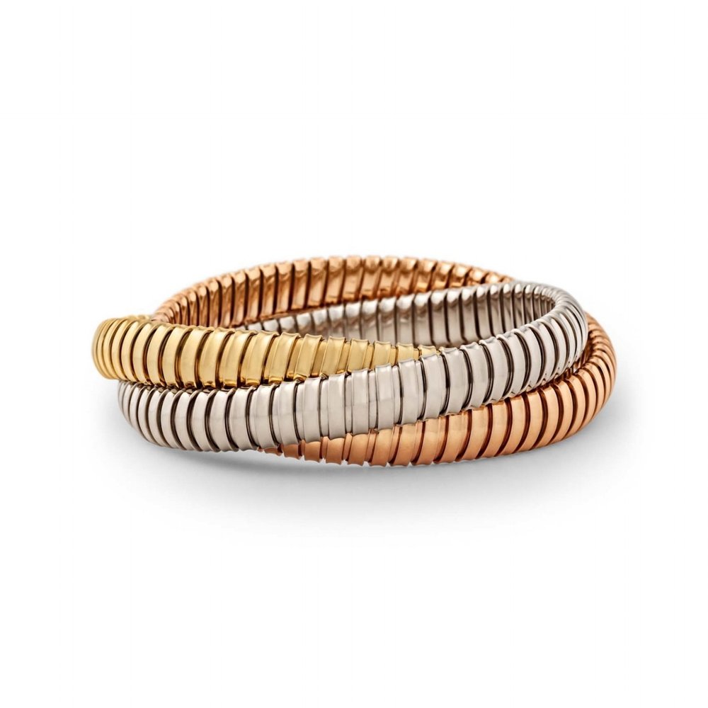 tri color gold bracelet