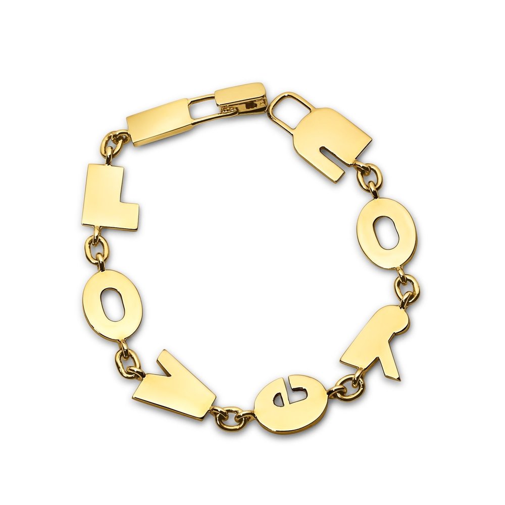 I Love You Gold Bracelet | Steven Fox Jewelry