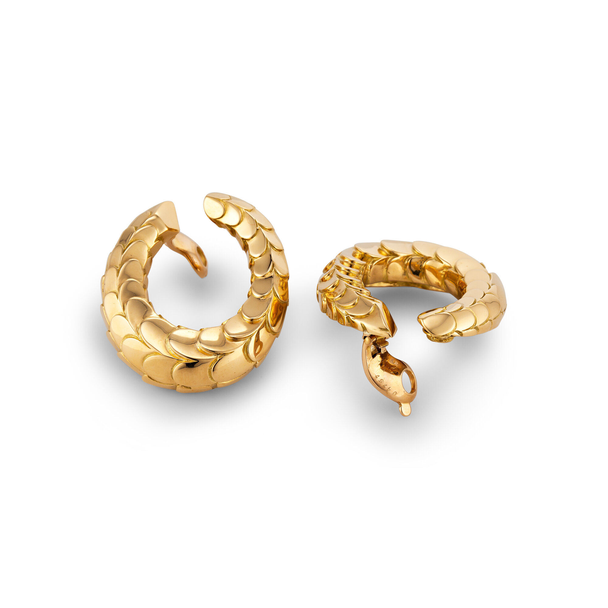 vintage cartier hoop earrings