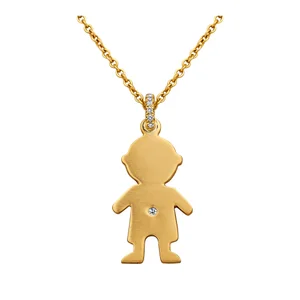 18K Gold Diamond Little Boy Charm Steven Fox Jewelry