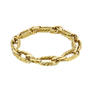 Tiffany & Co. Paris Modernist Twisted Double Oval Link Bracelet