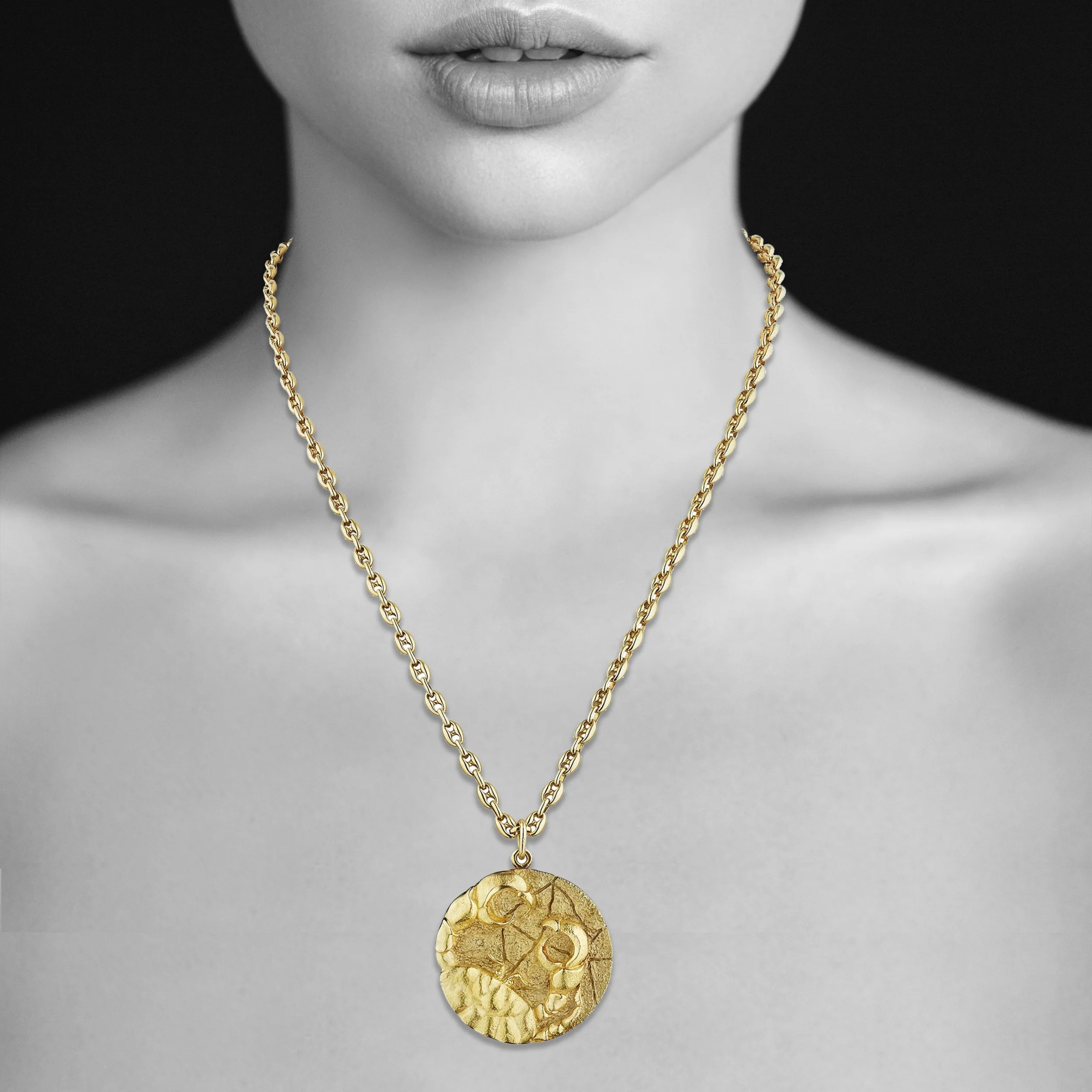 Co. Cancer Zodiac 18K Gold Necklace 