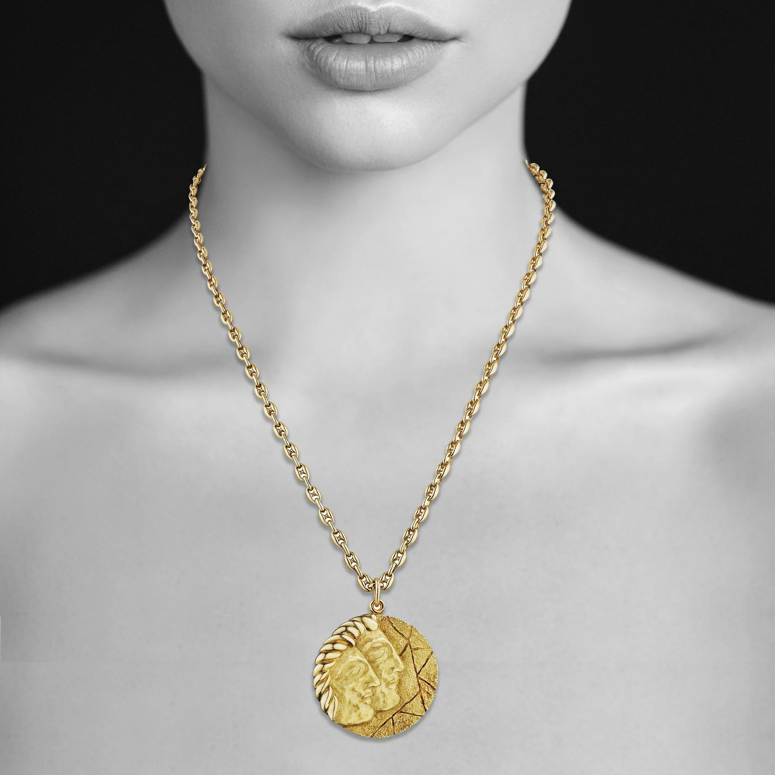 Co. Cancer Zodiac 18K Gold Necklace 