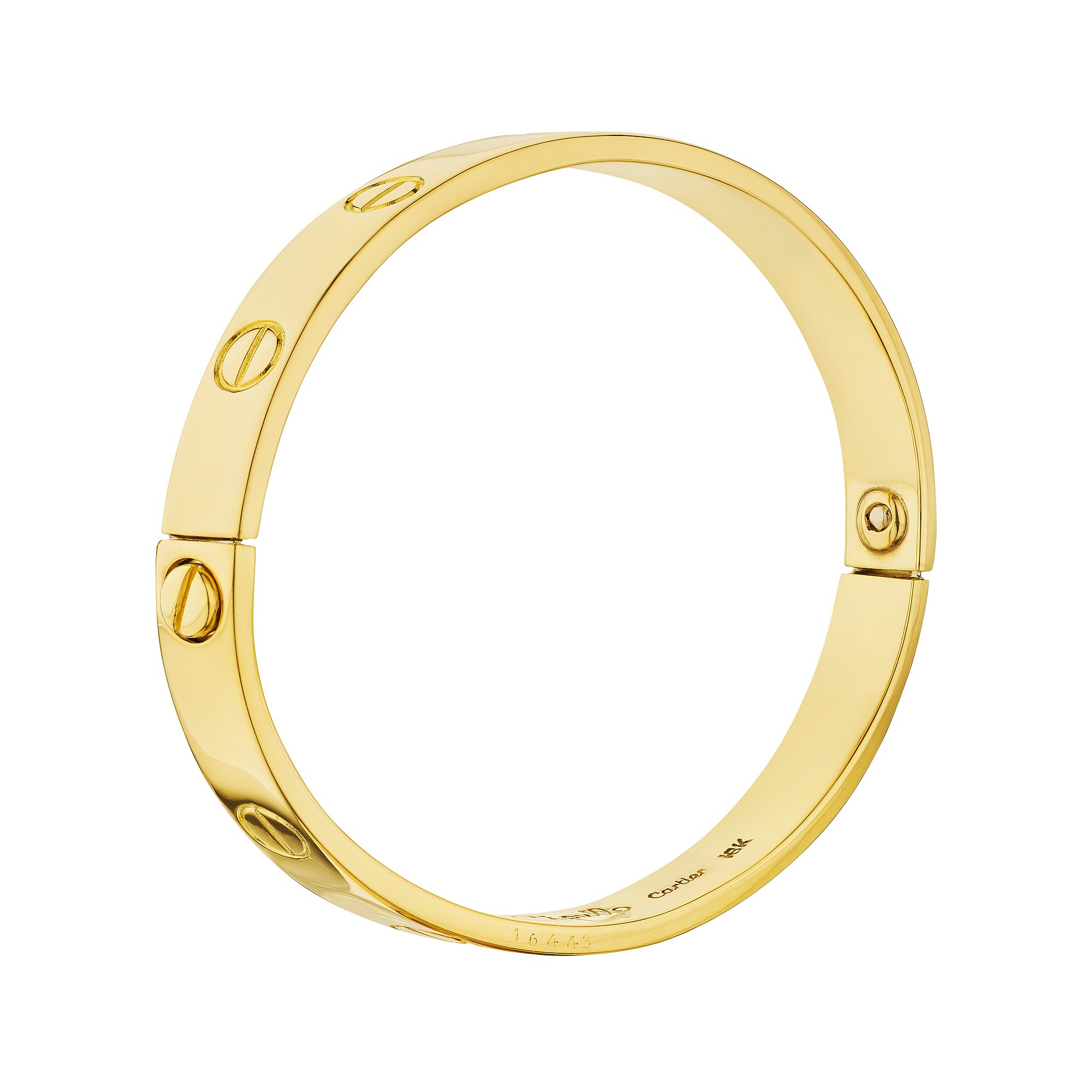 Cartier Love Interlocking 2 Hoops 18K Yellow Gold Bracelet Cartier | TLC