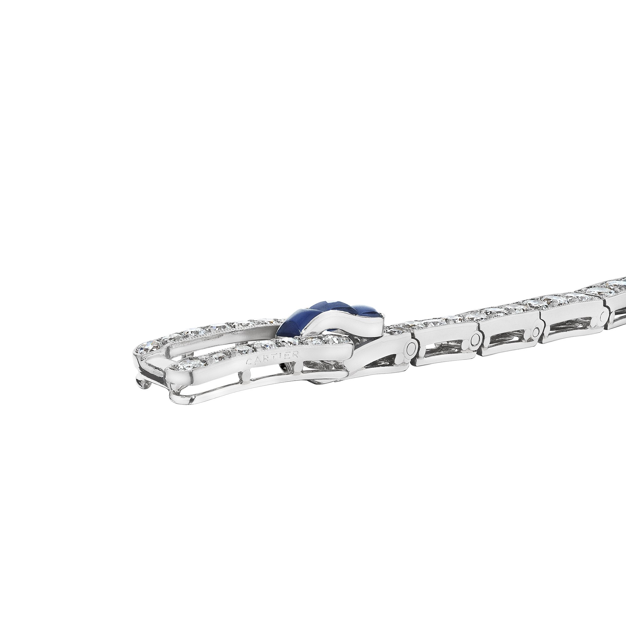 Cartier Platinum Diamond Bracelet With Over 15 carats In oval