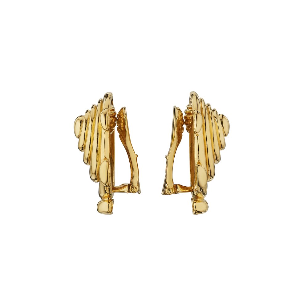 XILITLA Hook Earrings in either 9ct Yellow Gold or 18ct Yellow
